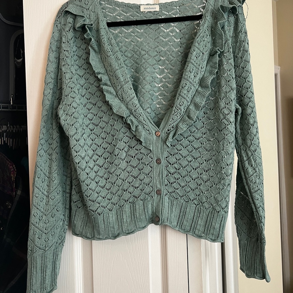 Sundance Green Knit Cardigan